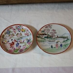 Elegant Japanese Ceramic Tea Cup Plates